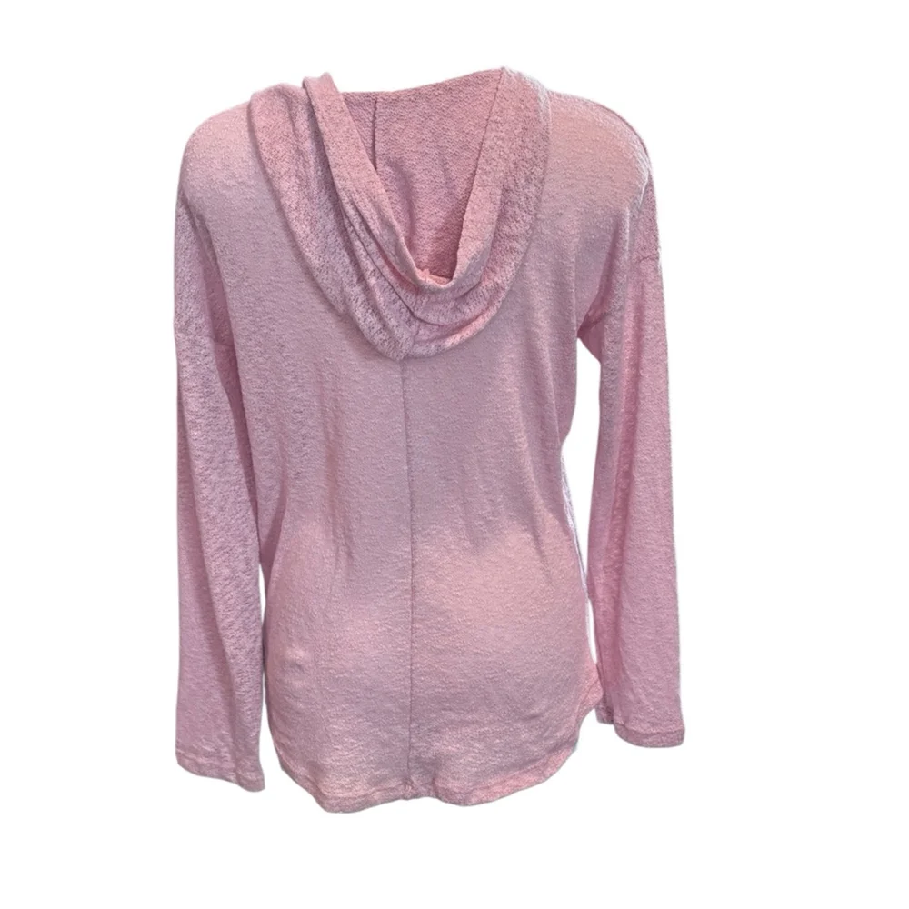 Women's ever hottie Pink Lace-Up Hoodie L euc - Picture 2 of 3